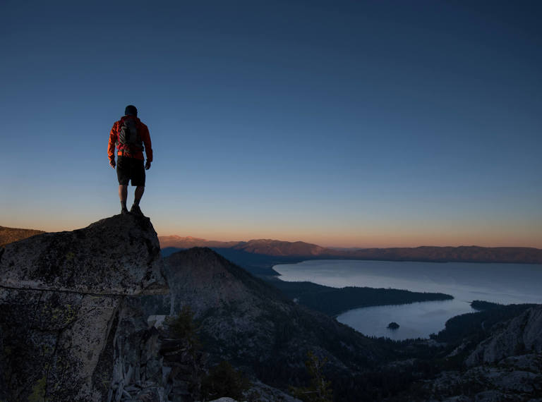 Man on a mountain