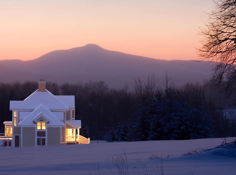 House in the snow